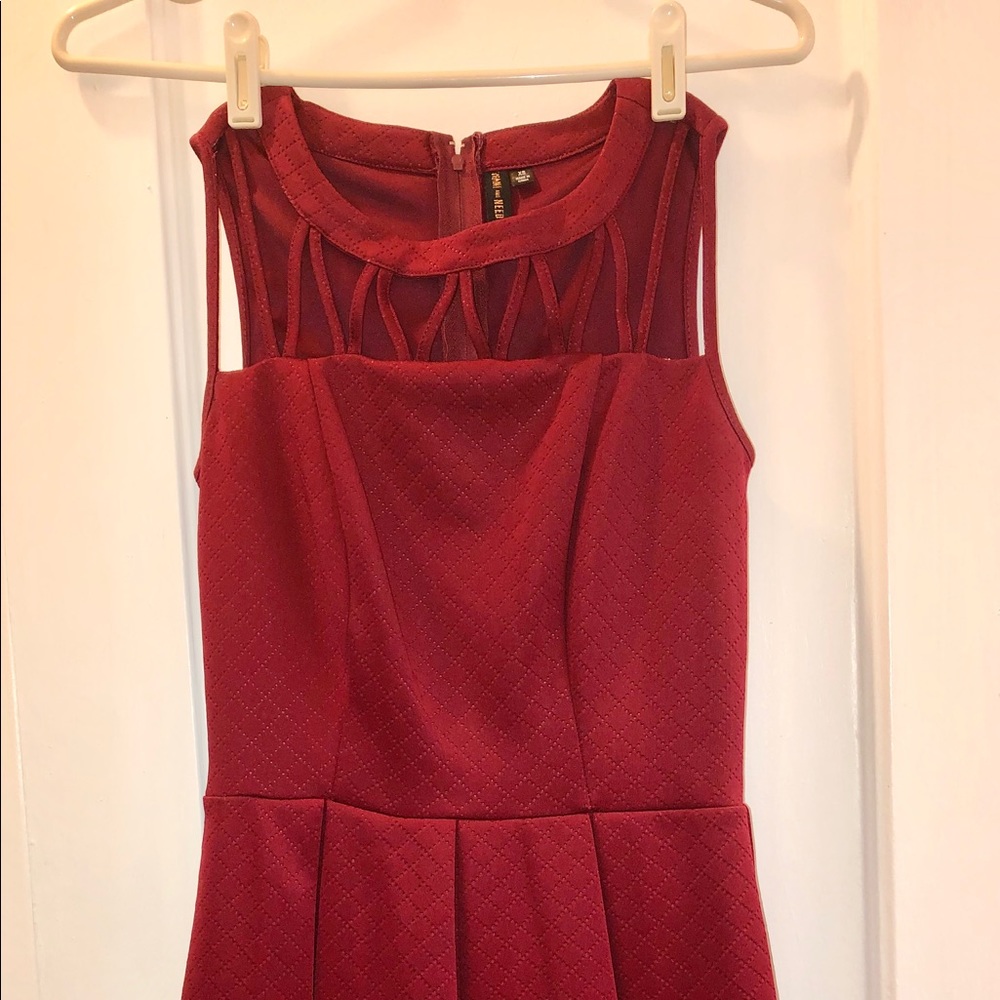Want and Need Wine Red Dress Size XS